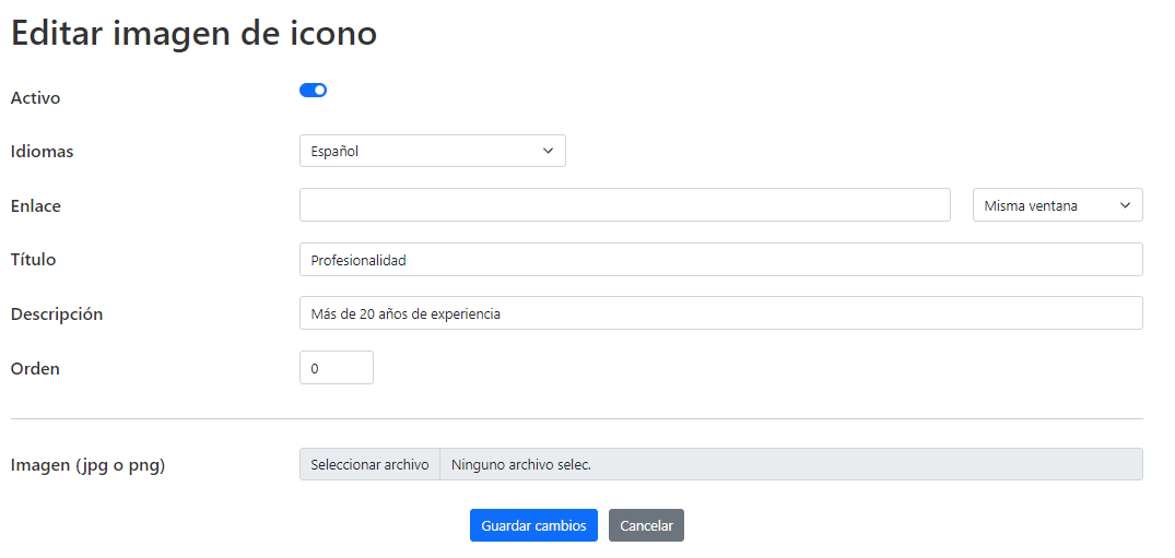 Editar icono
