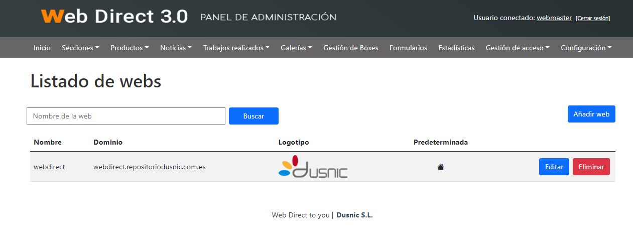 Gestion web